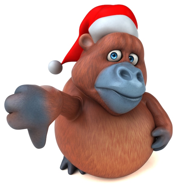 Zabawny Orangutan - Ilustracja 3d