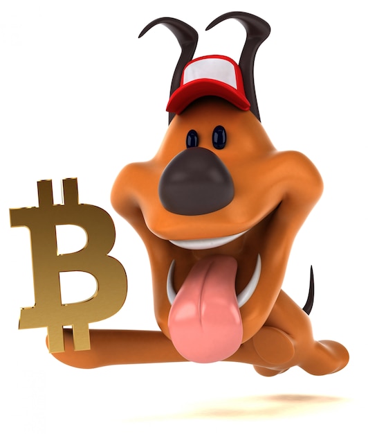 Zabawny pies - 3D ilustracji