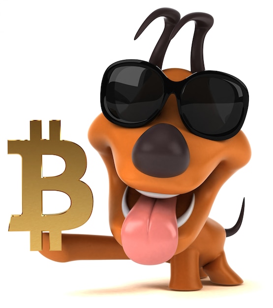 Zabawny pies - 3D ilustracji