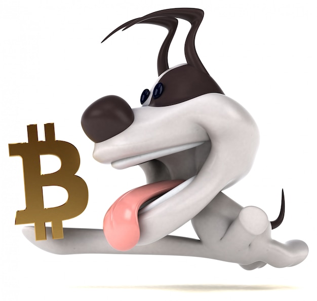 Zabawny pies - 3D ilustracji