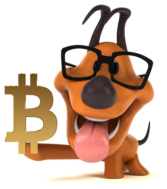 Zabawny pies - 3D ilustracji