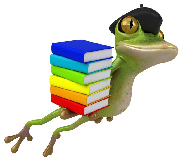 Zabawy Francuska żaby 3d Ilustracja