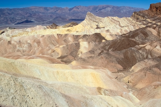 Zabriskie point. Park Narodowy Doliny Śmierci. Kalifornia. USA