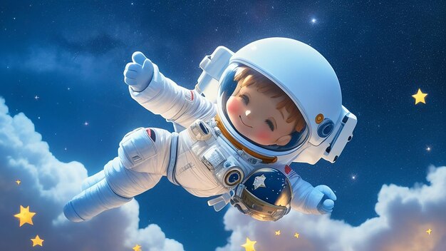 zabytkowa lalka astronauta