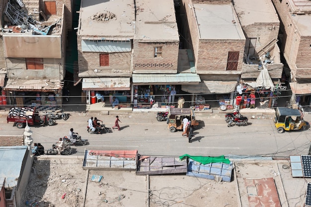Zabytkowa ulica w Sukkur w Pakistanie