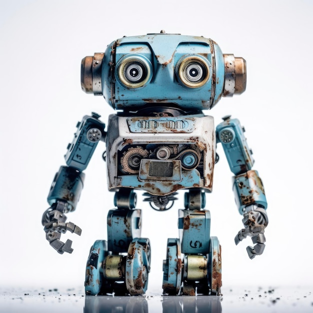 Zabytkowy robot-zabawka