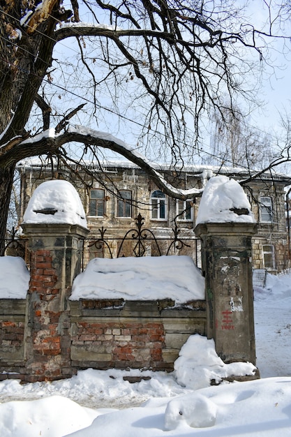 Zabytkowy stary dom. Niżny Nowogród