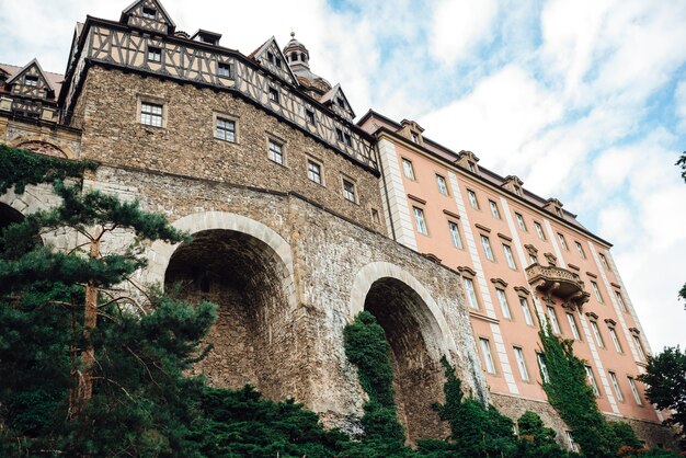 Zabytkowy zamek ksiaz w Świebodzicach Polska