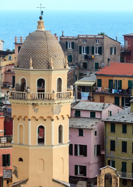 Zachód słońca Vernazza Cinque Terre