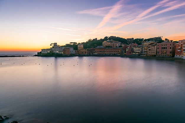 Zachód słońca w Sestri Levante