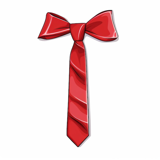 Zdjęcie zachwyć swoją publiczność mistrzem profesjonalnego stylu z czerwonym krawatem na białym tle