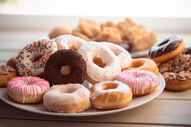 Zachwycające pączki w kolorze beżowo-pastelowym zwieńczone zabawą