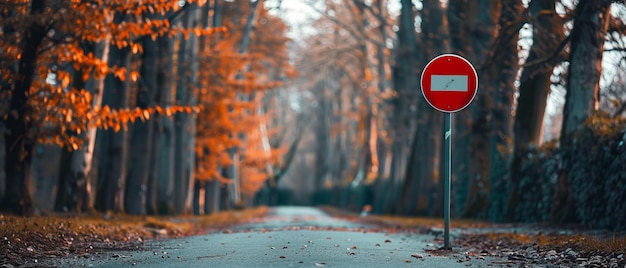 Zdjęcie zagubiony w lesie opowieść o czerwonym znaku błędnej drogi