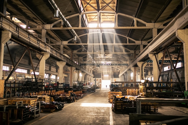 Zdjęcie zakład produkcyjny. sprzęt do produkcji