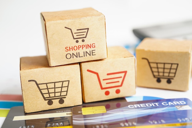 Zakupy online Koszyk na zakupy z kartą kredytową import eksport finanse handel
