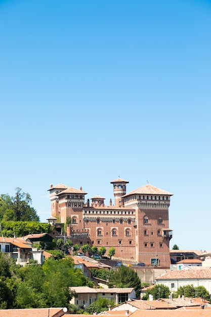 Zamek Cereseto Obszar Castello di Cereseto Monferrato w regionie Piemont we Włoszech