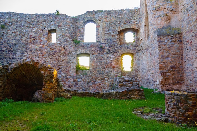 Zamek Ehrenfels nad Renem w pobliżu Ruedesheim