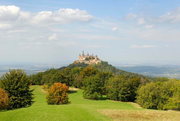 Zamek Hohenzollern Baden Wuerttemberg Niemcy Europa