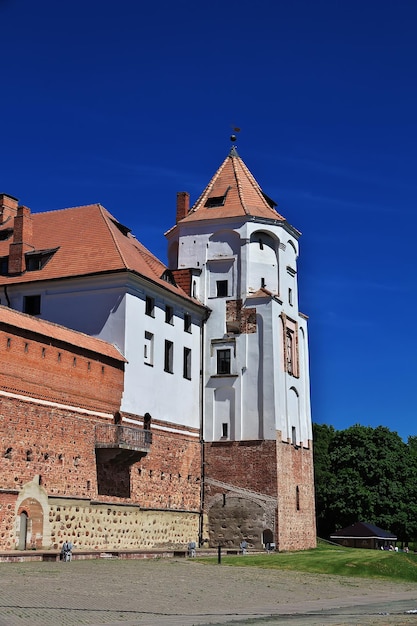 Zdjęcie zamek mir w kraju białoruś