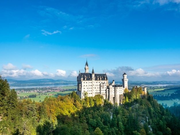 Zamek Neuschwanstein w Niemczech