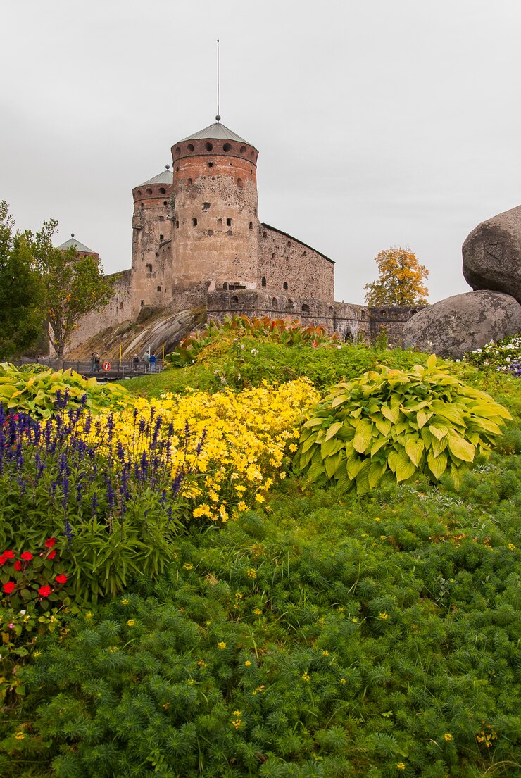 Zamek Olavinlinna w Savonlinna