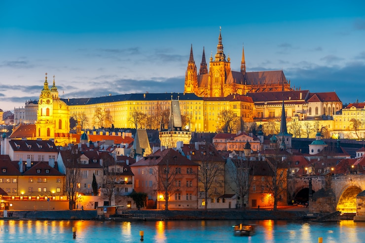 Zdjęcie zamek praski i mala strana, republika czeska