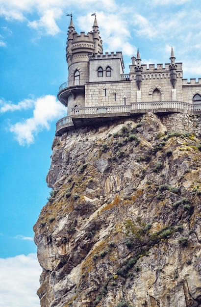 Zamek Swallow's Nest na skale Krym