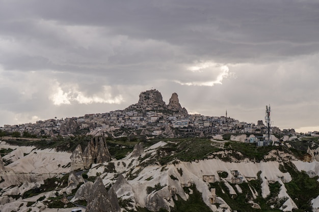 Zamek Uchisar w Göreme, Kapadocja, Turcja.