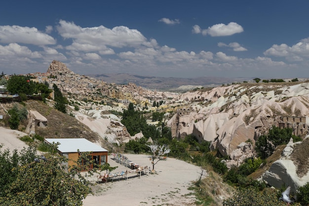 Zamek Uchisar w Kapadocji Nevsehir Turcja