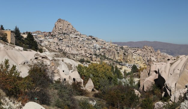 Zamek Uchisar w Kapadocji Nevsehir Turcja