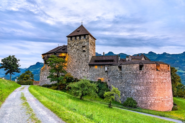 Zamek Vaduz w Księstwie Liechtensteinu