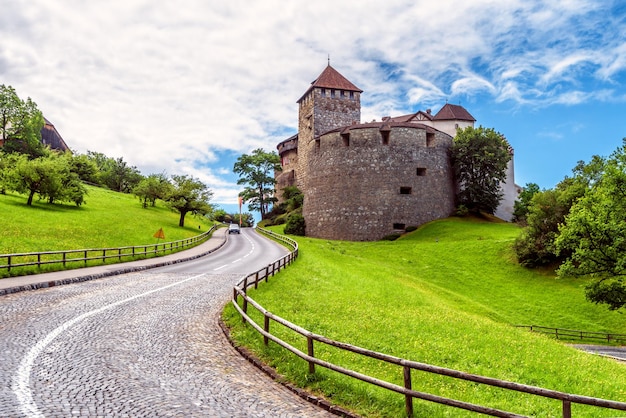 Zamek Vaduz w Liechtensteinie Europa