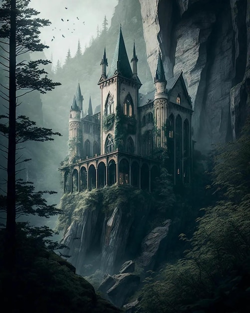 Zamek w górach z tytułem'zamek'