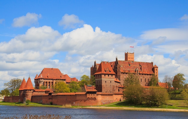 Zamek w Malborku na Pomorzu w Polsce.