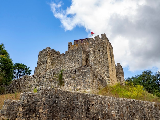 Zamek w średniowiecznym zamku Pombal Portugalia Dziedzictwo i historia