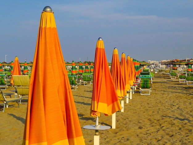 Zamknięte parasole Rimini Orange