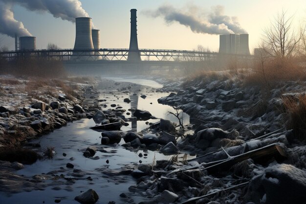 Zdjęcie zanieczyszczenie i jego wkład w zmianę klimatu