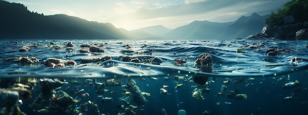 Zanieczyszczenie oceanów plastikowymi torbami i słomkami