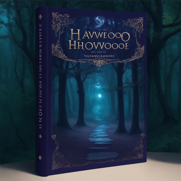 Zaprojektuj fascynującą okładkę książki, która zawiera istotę Havenwood Secrets