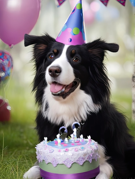 Zaproszenie na urodziny od PSA rasy border collie