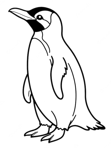 Zdjęcie zarys pingwina