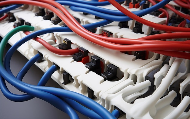 Zdjęcie zarządzanie kablami w zorganizowanych systemach termoplastycznych