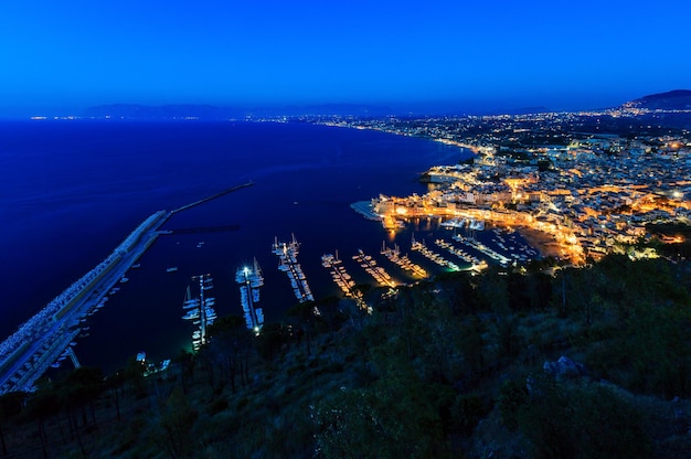 Zatoka morska Castellammare del Golfo Sycylia Włochy