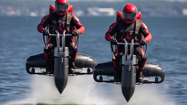 Zdjęcie zawody wyścigowe jetpack