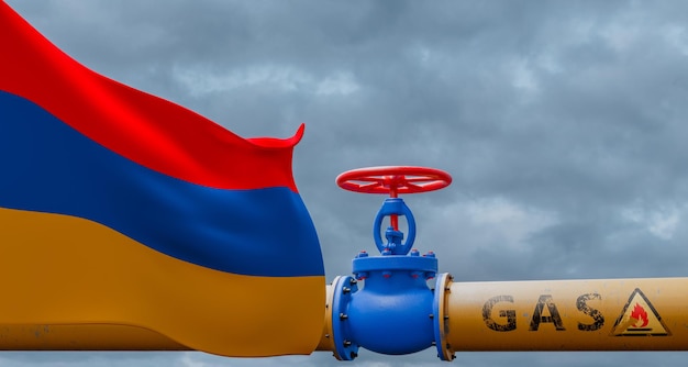 Zawór gazowy Armenii na głównym gazociągu Armenia Pipeline