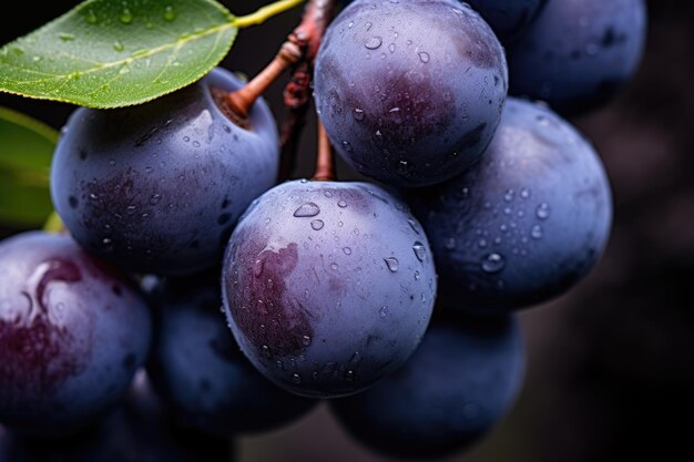 Zbieranie śliwek w sezonie śliwek na plantacji śliwek za pomocą sztucznej inteligencji