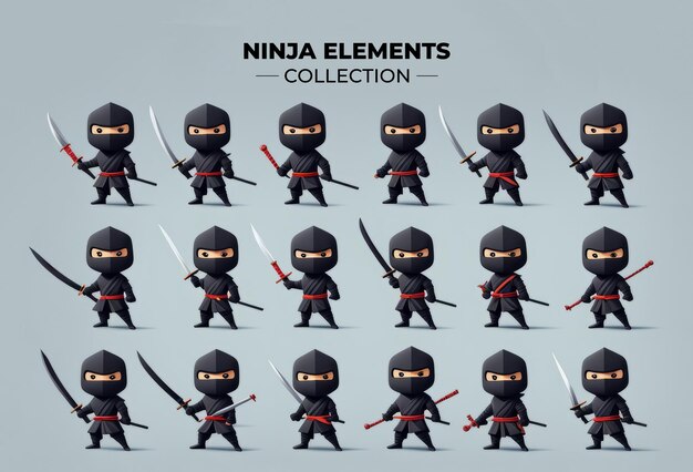 Zbiór elementów ninja