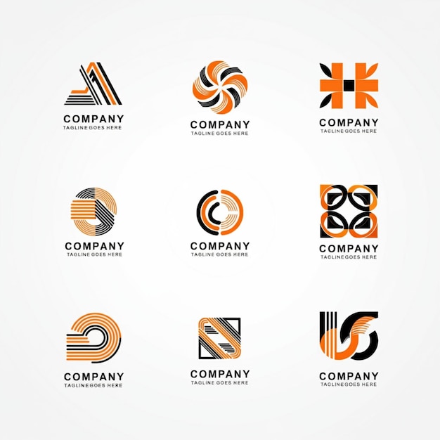 zbiór logo dla firmy i firmy