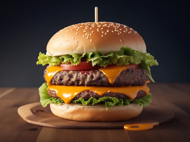 Zbiory obrazów tła hamburgerów urocze tapety ai generowane