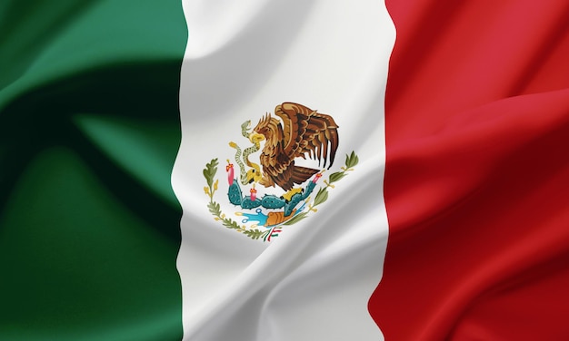 Zdjęcie zbliżająca się flaga meksyku